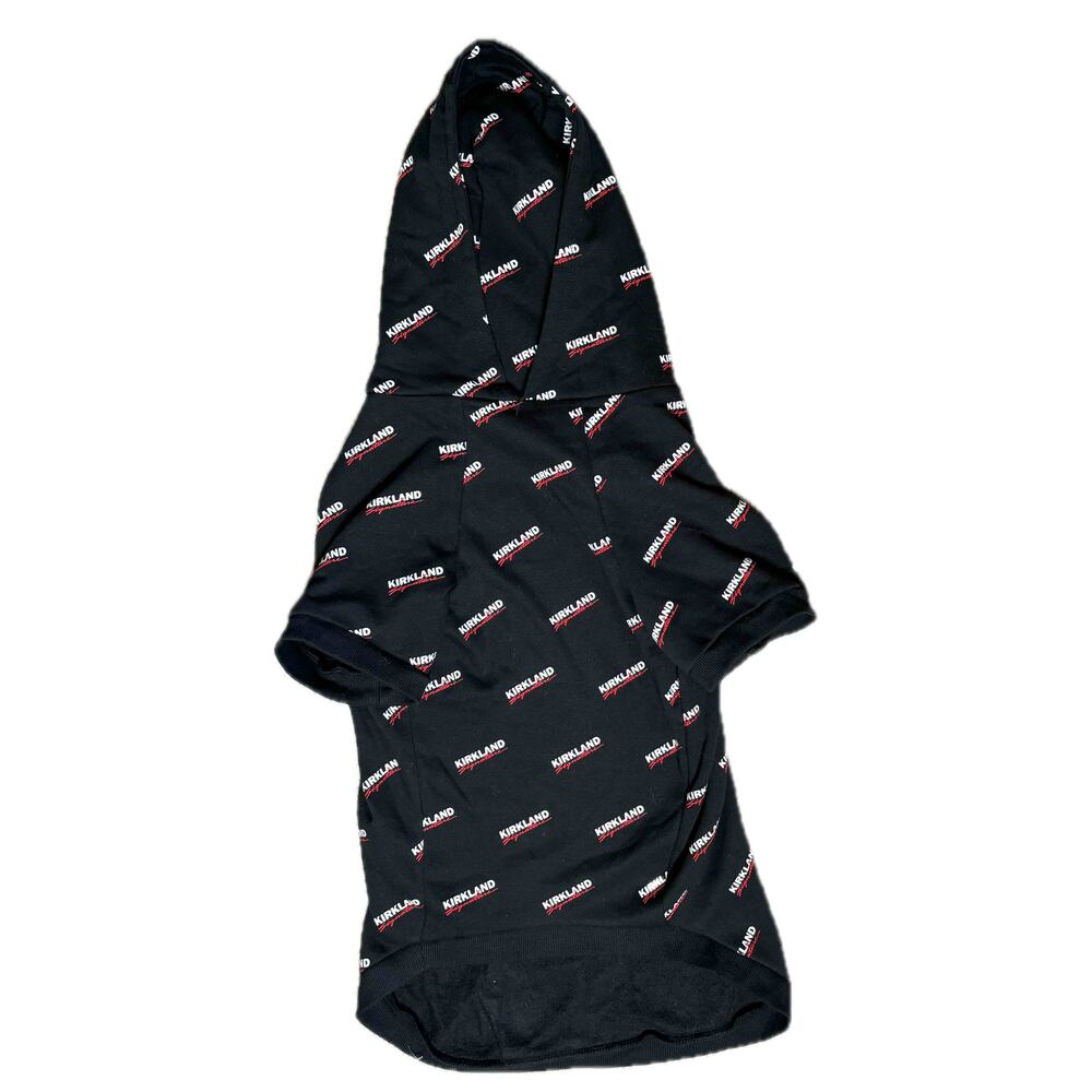 Like new, Kirkland Signature Pet Dog /Cat Hoodie, XL Black Sweater, Reflective